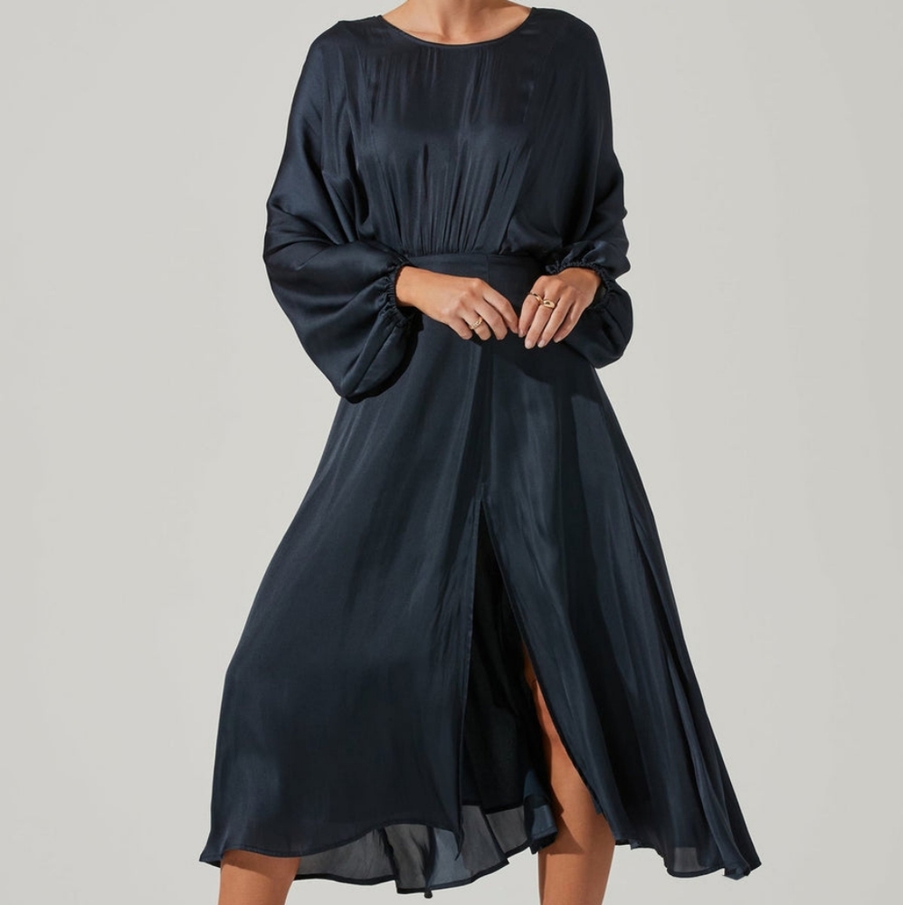 ASTR Marin Dolman Dress in Midnight Blue